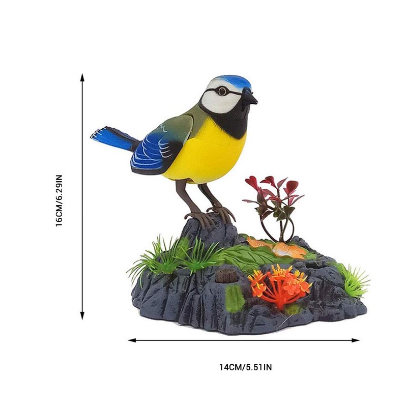 Singing Chirping Bird Electronic Talking Repeating Parrot Electric Animal Toy