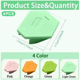 LXBCTOP 4 PCS Magnetic Seam Guide for Sewing Machine, Polygonal Strong Magnetic Gauge, Seam Guide for Sewing Machine with Scale, Sewing Machine Accessories, Universal Sewing Supplies