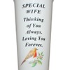 Memorial Grave Flower Pot - 33cm tall Sturdy White Memorial