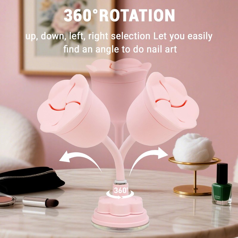 Luxe Louise Nail Polish Holder, Anti-Spill Silicone Nail Polish Holder