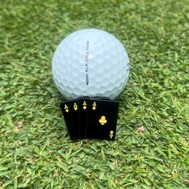Dirty Birdie Golf | Four Aces Golf Ball Marker | Cool & Stylish | Premium Metal | Golf Essentials | Poker Chip Ball Marker