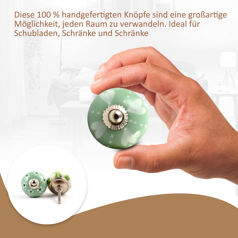 The Boho Street High Quality Ceramic Door Handles - Assorted