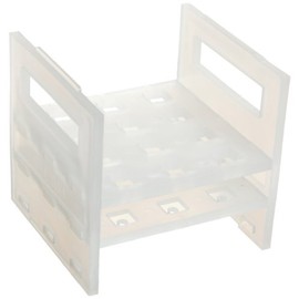 SP Bel-Art Cuvette Rack; For 10mm Cuvettes, 12 Places, 4⅝ x 4¼ x 4⅜ in., Polypropylene (F18516-0000)