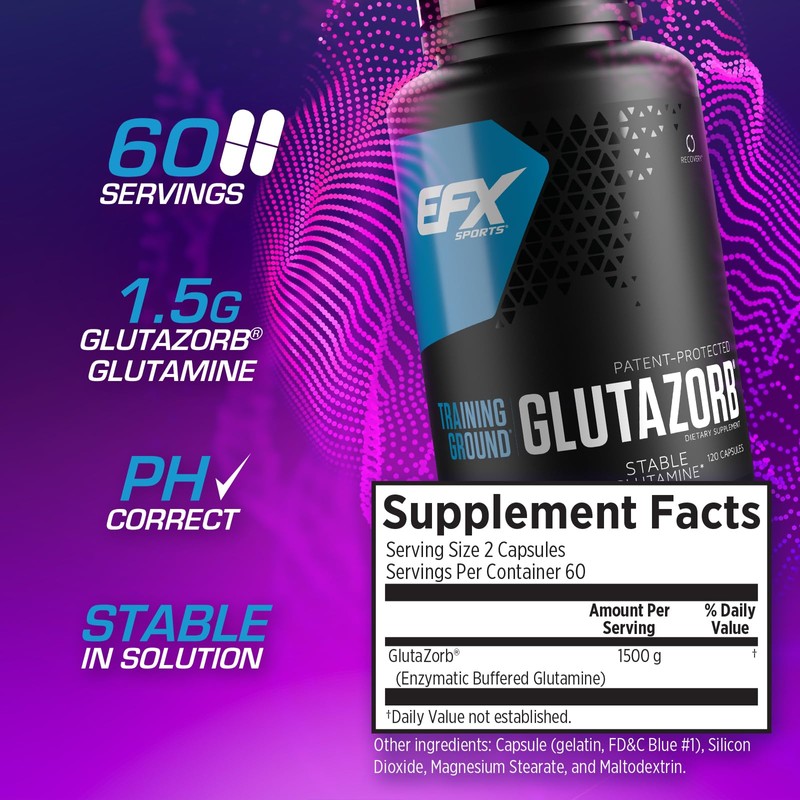 EFX Sports Training Ground Glutazorb Caps | Highly Concentrated, pH