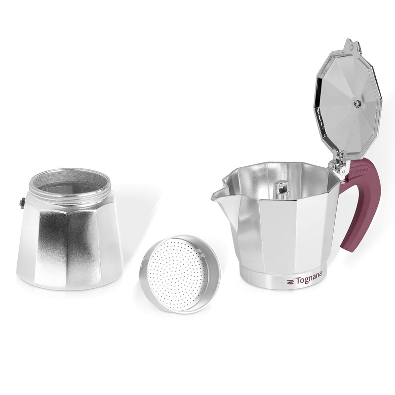 6 Cups Express Machine Extra 240 ml, Silver