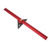 400mm Woodworking Hole Scribing Ruler Aluminum Alloy 360° Rotating Line