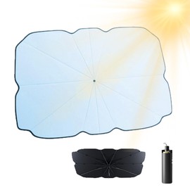 Sun Shade for Car - Automotive Windshield Sunshades | Automotive Interior Accessories Window Screen for Parking Driving Safety Backseat Camping Road Trip Truck RV Dashboard Transportation