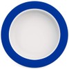 Ornamin Plate with Sloped Base Ø 20 cm Blue Melamine
