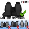 Fioqe Front 60/40 Split Bench Seat Covers with Console Armrest