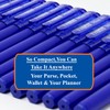 THINK2MASTER [24 Pens - Blue Ink Think2 0.5mm Pocketable Mini
