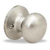 Yale Edge Series Sinclair Dummy Knob in Satin Nickel