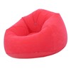Inflatable Lounge Chair Flocking PVC Portable Folding Blow Up Sofa