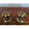 Chattels Stunning Pair of Large Mortice Flower Door Knobs in