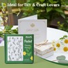 Aboofx Mini Flower Press Kit, 2.5"x4" Wooden Pocket Small Flowers