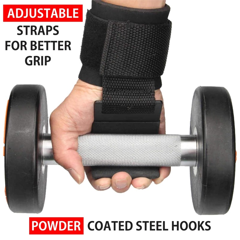 TOPMAD Heavy Duty Gym Hooks for Weight Lifting – Wrist