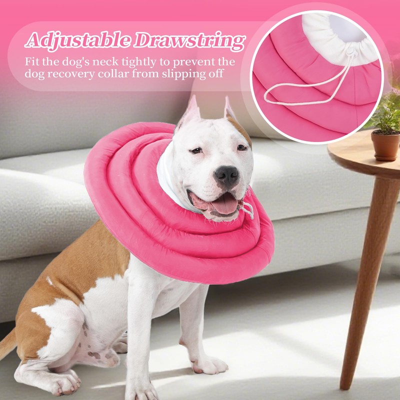 IDOMIK Dog Recovery Collar, Waterproof Soft Dog Cone After Surgery,