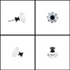 YourGift 12 Pack Drawer Knobs Diamond Shaped Crystal Glass 30mm