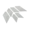 Car Craft Perforated Rear Hood Vent Grille Inserts, Polished Stainless