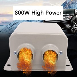 CYDZSW 12V 800W Car Heater Battery Powered,Windshield Window Defroster Defogger,Electric Seat Heater Kit Inside the Car,Portable 12 Volt Heaters for Golf Cart Truck and UTV