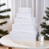 PLINJOY 2 Pcs White Gift Box Large 13.5x11.8x4.7 Inches, White
