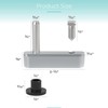 Shuisen Shower Door Pivot Block with 3/4" Pin for Framed