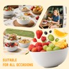 Homienly Wheat Straw Bowls with Unique Texture Design, 40 OZ