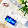 Surge Protectors with 4 Outlet，Power Board with Individual switches, Power