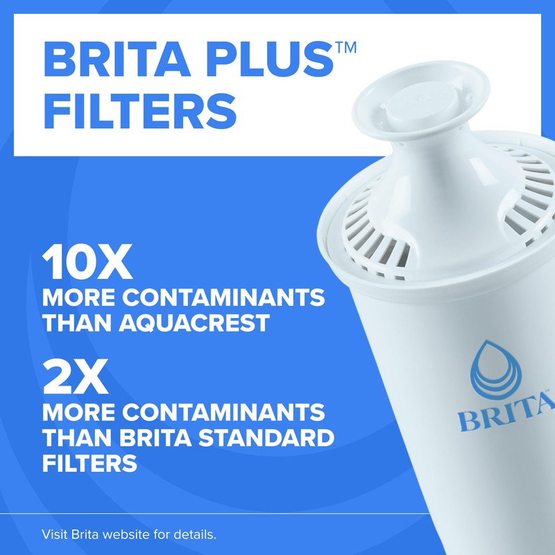 Brita Extra-Large 27-Cup Water Dispenser with BritaPlus Filter, WQA NSF/ANSI