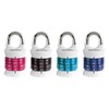 Master Lock 1535DWD Vertical Resettable Word Combination Padlock, 4-Pack, Color