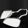 Unbranded Universal Chrome Skeleton Skull Hand Claw Motorcycle Rear View
