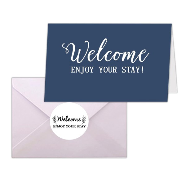 Hotel & Motel Greeting Cards,4x6 inch Welcome Enjoy Your Stay