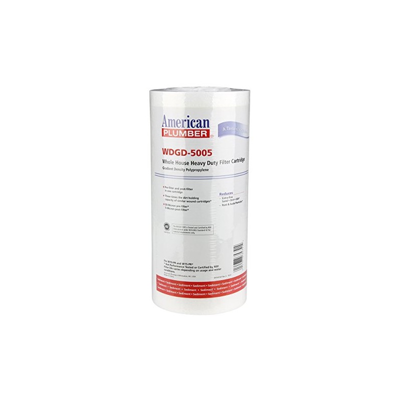 American Plumber WDGD-5005 American Plumber Dual-Gradient Polypropylene 10" Cartridge