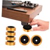 IWOWHERO 4pcs Aluminium Alloy Vibration Speaker Pads Isolation Feet Cushions
