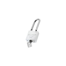 Zarker A40 Keyed Padlock – Aluminum Body, Stainless Steel Shackle(SUS 304), Silver, 1-Pack