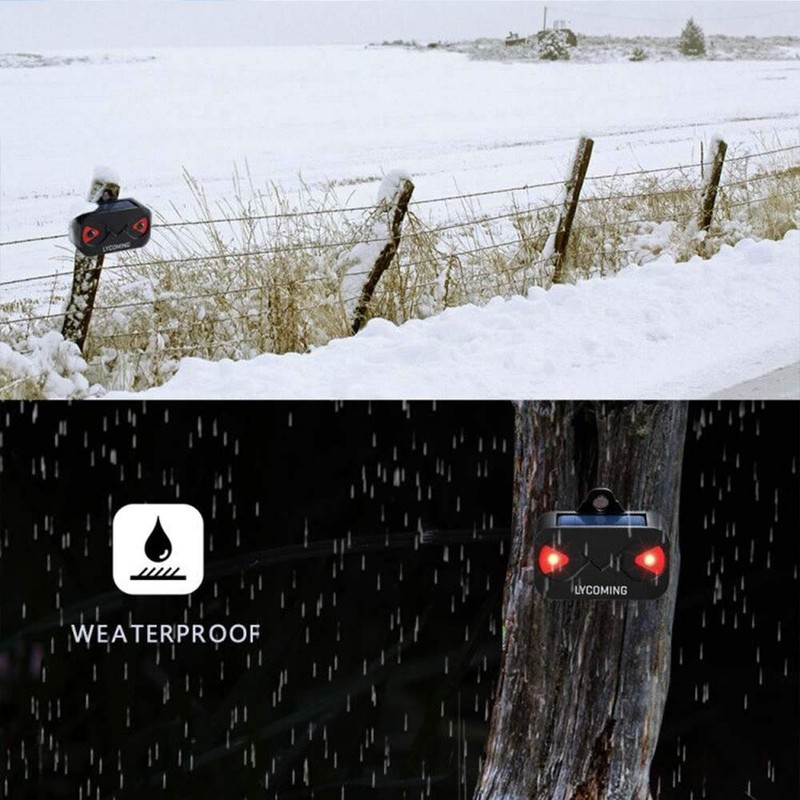 Lycoming Solar Predator Light Devices for Nighttime Animals Solar Predator