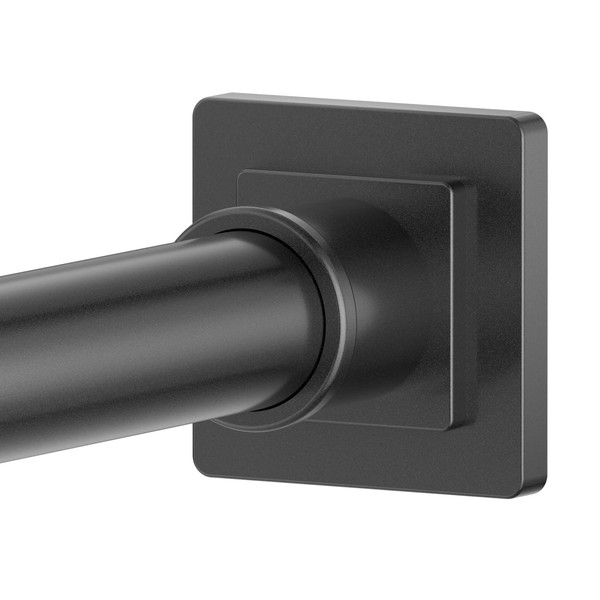 Shower Curtain Rod Square End Adjustable Shower Rod 32"-80" Matte