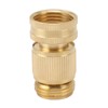 2PCS Water Hose Quick Connector Brass 3/4 Inch Male and