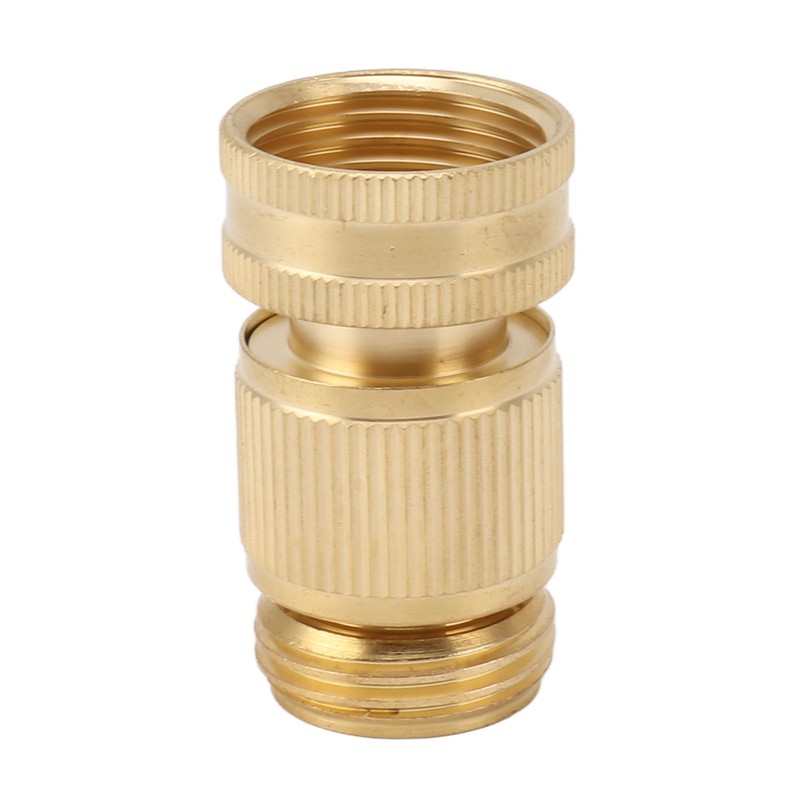 2PCS Water Hose Quick Connector Brass 3/4 Inch Male and