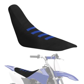 IUVWISN Motorcycle Ribbed Seat Cover for TTR 110 TTR110 TTR110E TTR 110E Dirt Pit Bike Wrap Soft Seat Cushion Covers Protection Blue