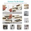 Marble Pattern Wall Sticker, 12/24/48pcs Self Adhesive Peel & Stick