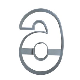 NUMBER 6 OR 9 BIRTHDAY ANNIVERSARY LARGE SIZE 4 IN TALL COOKIE CUTTER MADE IN USA PR3806