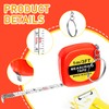 12 Pieces Mini Tape Measure Keychains, 2 Inch Functional Small