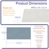 Reverbeon 4PCS Acoustic Panels, 24"x12" Fabric Acoustic Panels for Walls,