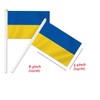 10 PCS Ukraine Handheld Small Flag, Ukrainians Hand held Mini