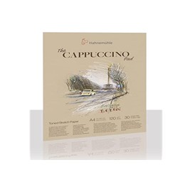 Hahnemühle The Cappuccino Pad, 120g/m², 30 Sheets/60 Pages, Sketch Paper, Tinted Drawing Paper (A4)