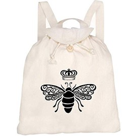 Azeeda 'Queen Bee' Canvas Rucksack/Backpack (RK00003087)