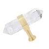 mookaitedecor Set of 2 70mm Clear Quartz Crystal Stone Wands