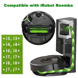 29 Pack Replacement Parts for iRobot Roomba i3 i3+,i4 i4+,i6 i6+,i7 i7+,i8 i8+,j7 j7+,E5 E6 E7,2 Roller Brushes 10 Filters 8 Side Brushes 8 Dust bags 1 Front Wheel