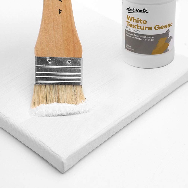Mont Marte Premium White Texture Gesso 8.45oz (250ml), Suitable for