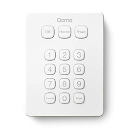Ooma Keypad, Works with Ooma Smart Home Security. No Contracts and Free self-Monitor Plan. Optional Professional Monitoring, Motion Sensor, Water Sensor, Smoke and Garage Door Sensor.